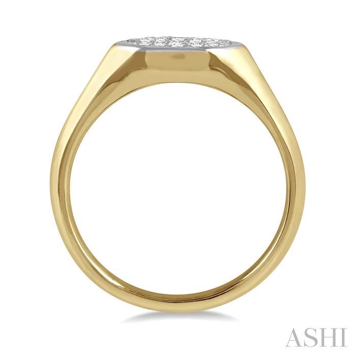 Marquise Shape Lovebright Essential Diamond Signet Ring-3