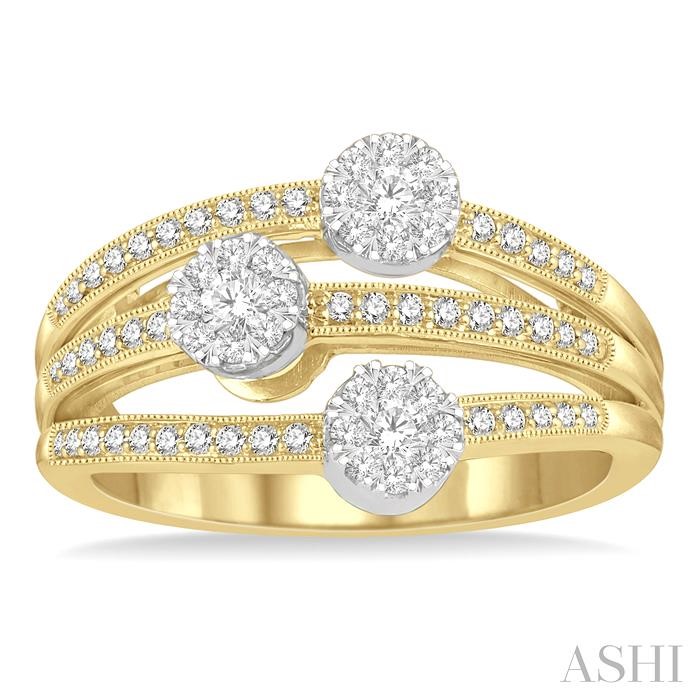 Round Shape Lovebright Diamond Fashion Ring-2