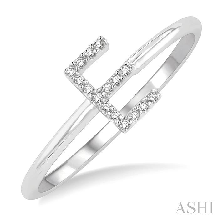 Block 'E' Initial Diamond Ring
