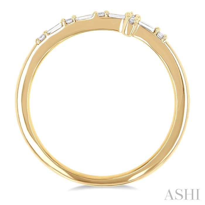 Sideway Cross Baguette Diamond Fashion Ring-3