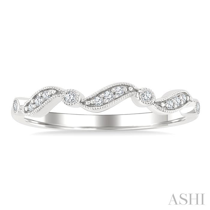 Wave Diamond Wedding Band-2