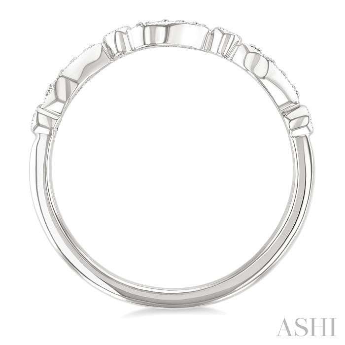 Wave Diamond Wedding Band-3