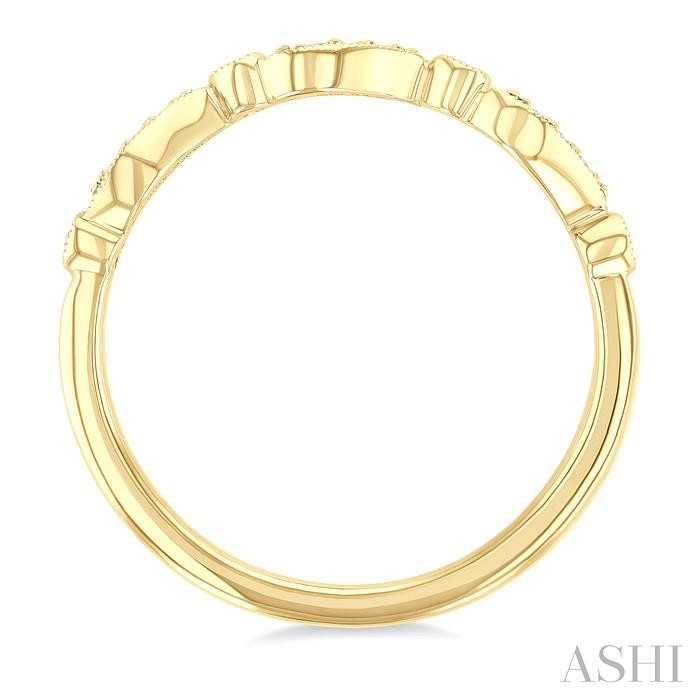 Wave Diamond Wedding Band-3
