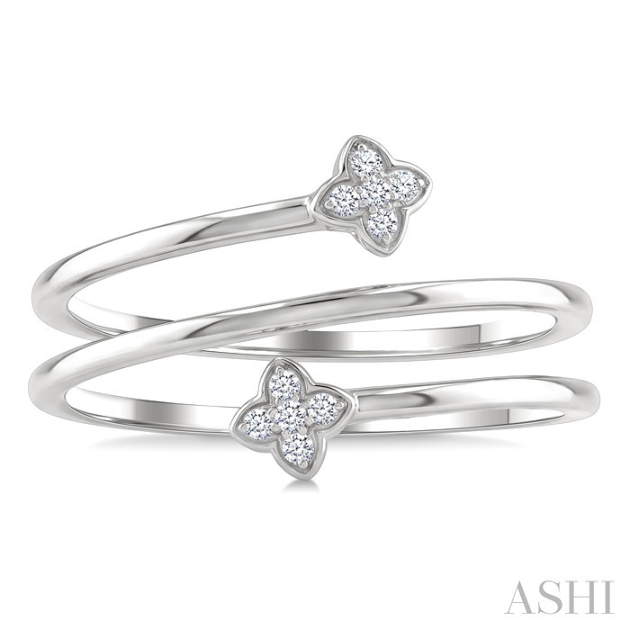 Clover Coil Diamond Fashion Ring