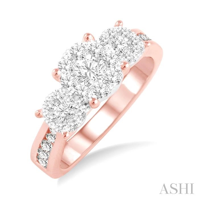 ROUND SHAPE PAST PRESENT & FUTURE LOVEBRIGHT ESSENTIAL DIAMOND RING