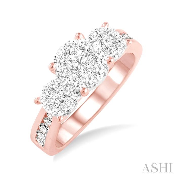 ROUND SHAPE PAST PRESENT & FUTURE LOVEBRIGHT ESSENTIAL DIAMOND RING