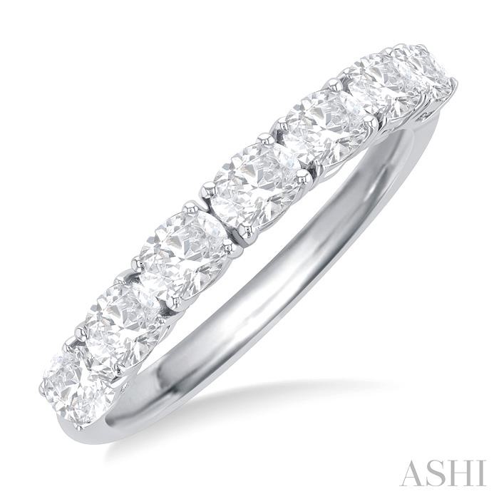 OVAL SHAPE EAST-WEST DIAMOND FASHION BAND