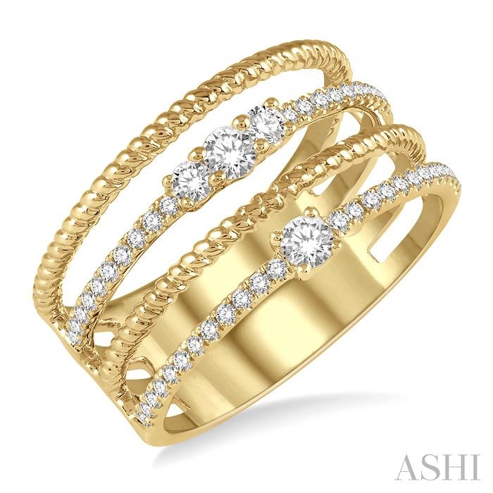 DIAMOND LAYERED FASHION RING