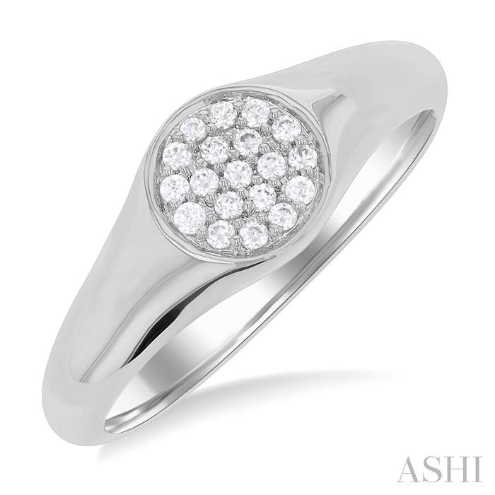 STACKABLE DIAMOND SIGNET RING