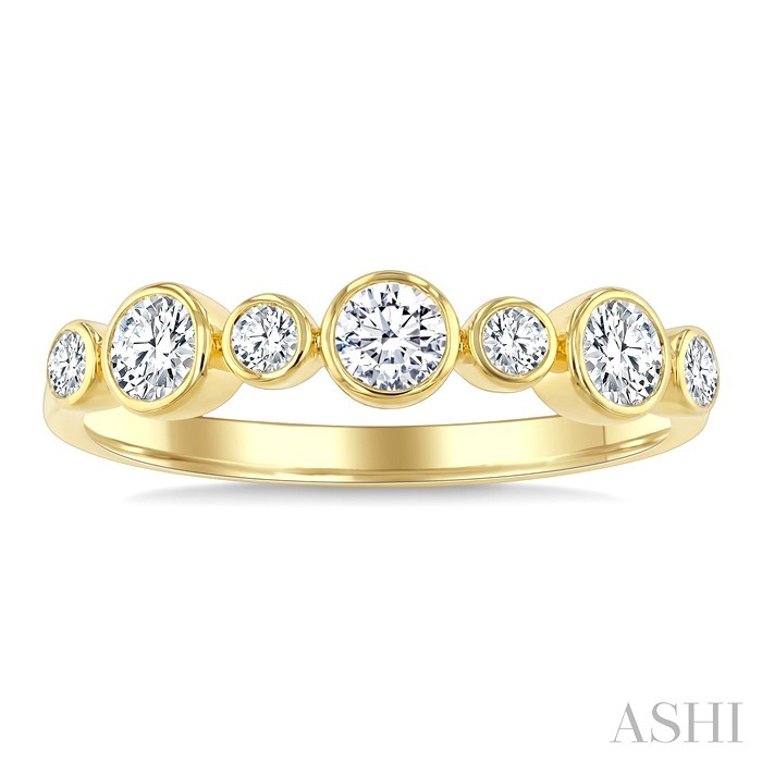 Round Shape Bezel Diamond Fashion Band