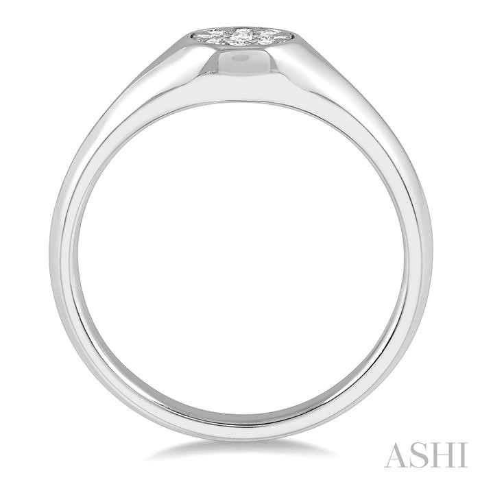 Round Shape Lovebright Essential Diamond Signet Ring-3