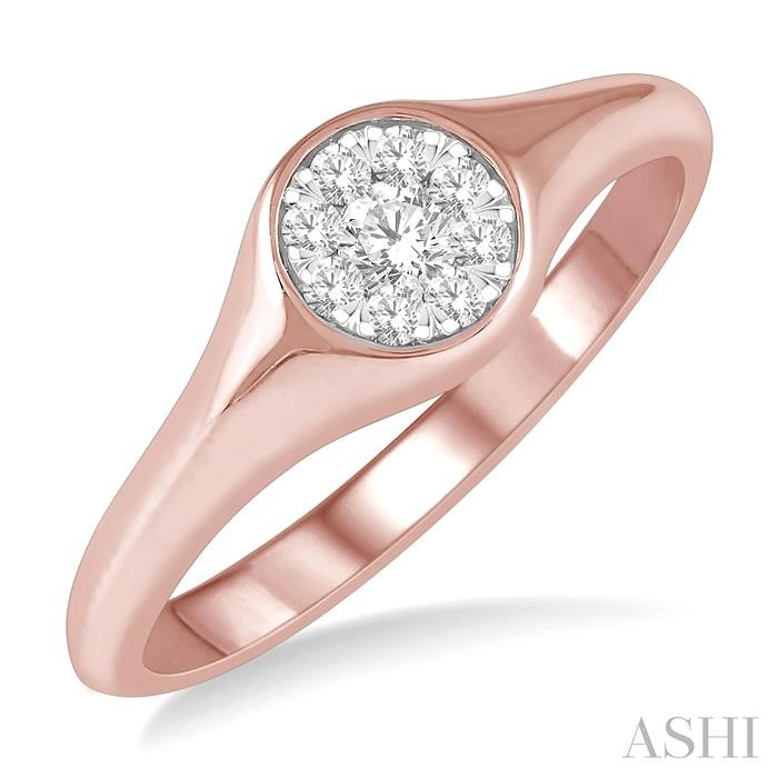 LOVEBRIGHT ESSENTIAL DIAMOND SIGNET RING