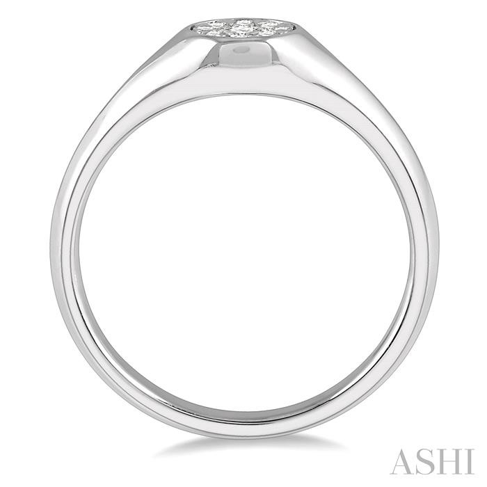 Round Shape Lovebright Essential Diamond Signet Ring-3