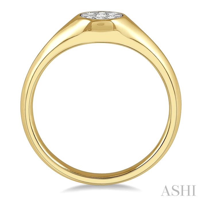 Round Shape Lovebright Essential Diamond Signet Ring-3