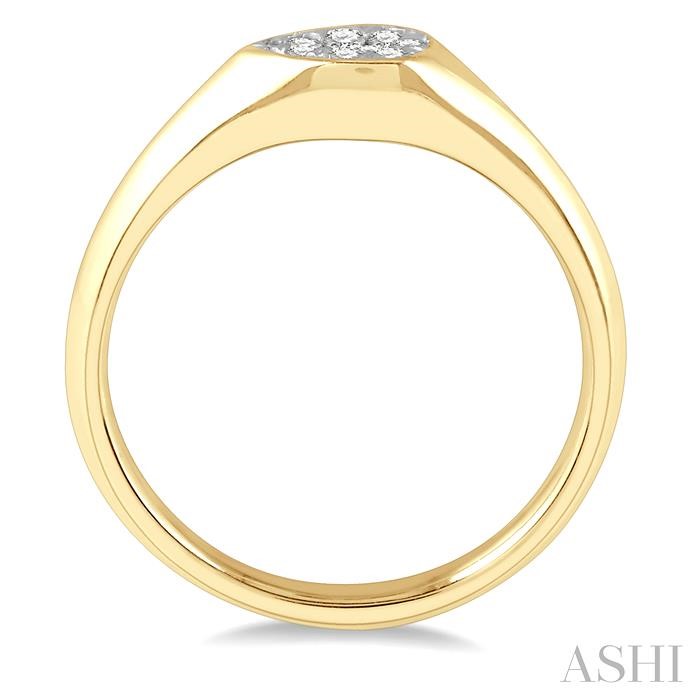 Pear Shape Lovebright Essential Diamond Signet Ring-3