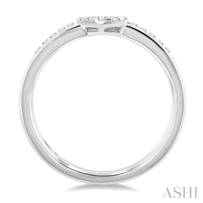 Pear Shape Double Row East-West Lovebright Diamond Fashion Ring-3