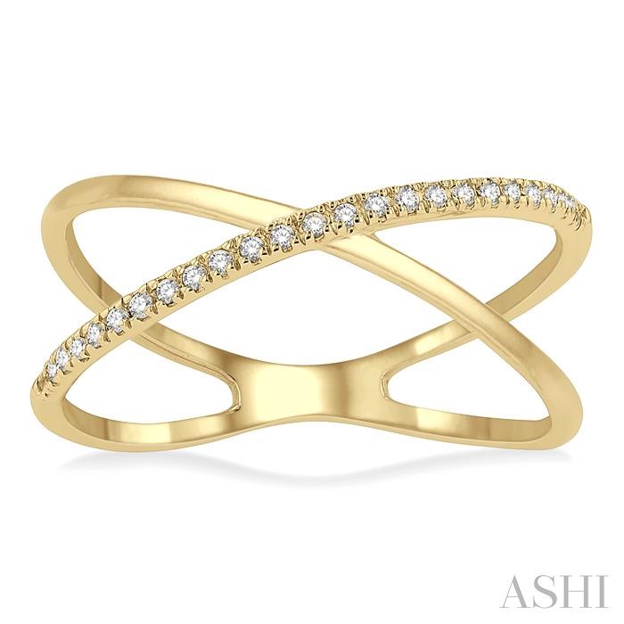 Criss Cross Diamond Fashion Ring-2