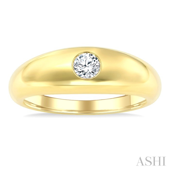 Round Shape Bold Diamond Fashion Ring