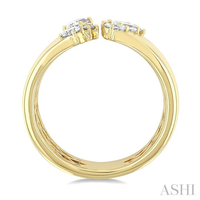 Bold Mixed Shape Diamond Fashion Open Band-3