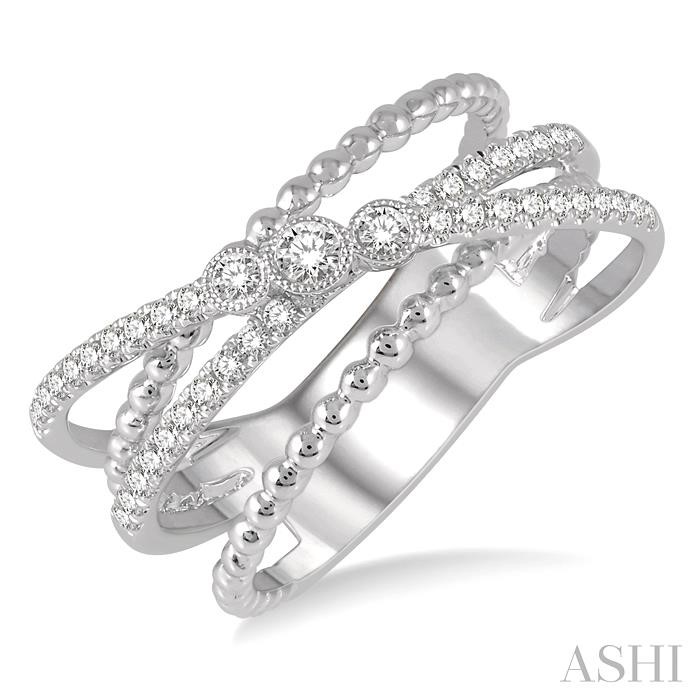 CRISS CROSS DIAMOND FASHION RING