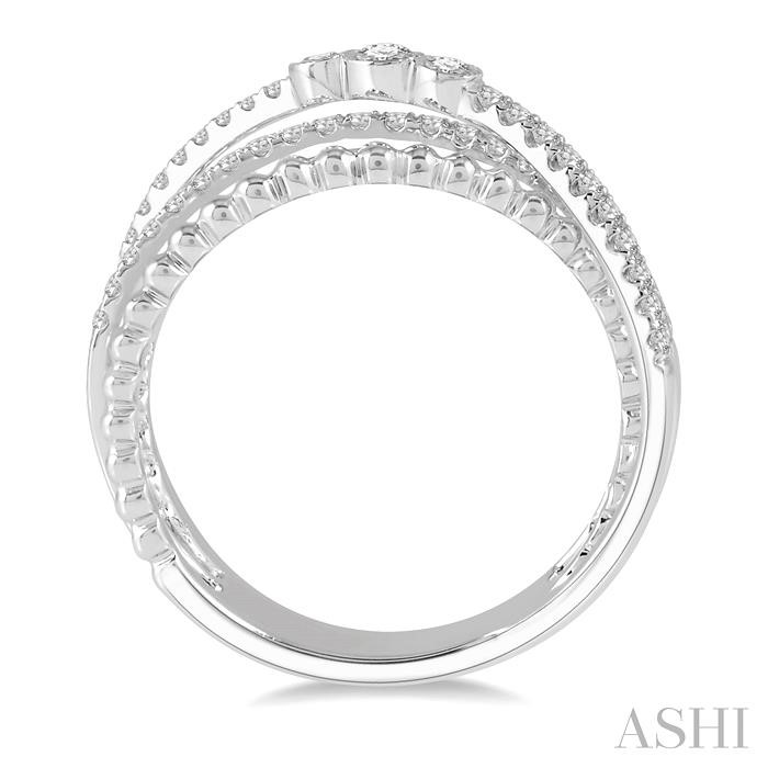 Criss-Cross Diamond Fashion Ring-3