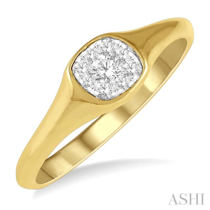 LOVEBRIGHT ESSENTIAL DIAMOND SIGNET RING