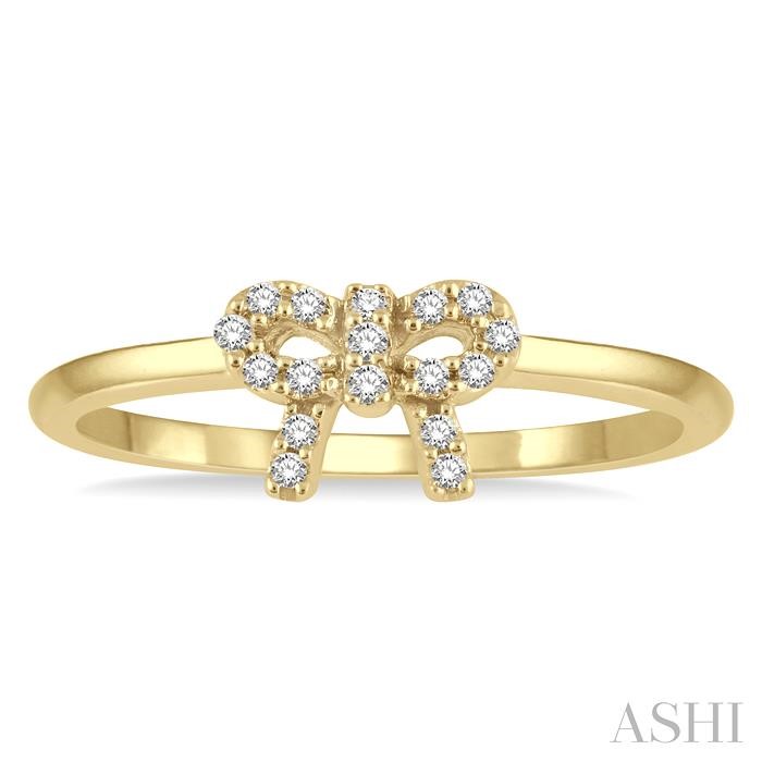 Stackable Bow Petite Diamond Fashion Ring-2