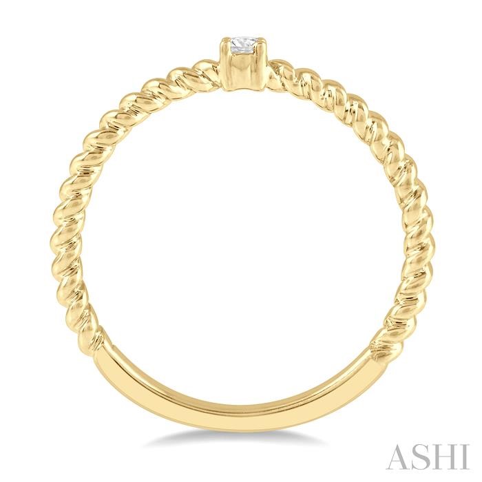 Stackable Rope Petite Diamond Fashion Ring-3