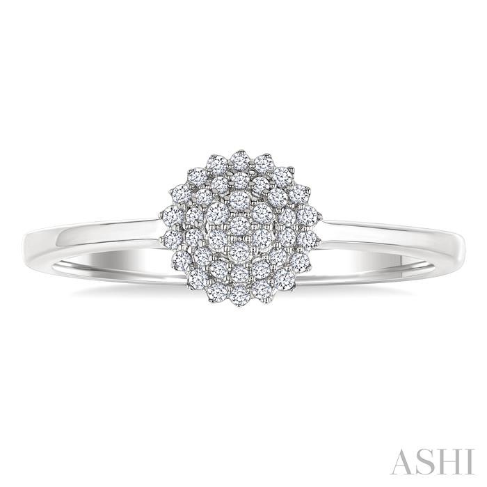 Round Shape Petite Cluster Diamond Fashion Ring-2