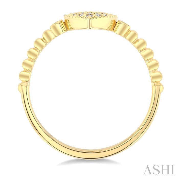 Bead Bijoux Heart Shape Petite Diamond Fashion Ring