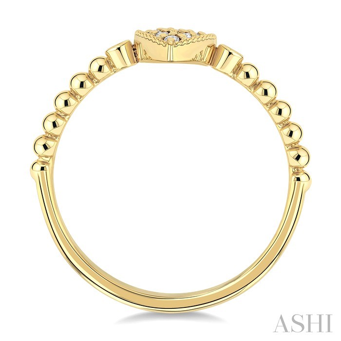 Bead Bijoux Pear Shape Petite Diamond Fashion Ring