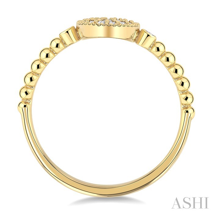 Bead Bijoux Round Shape Petite Diamond Fashion Ring