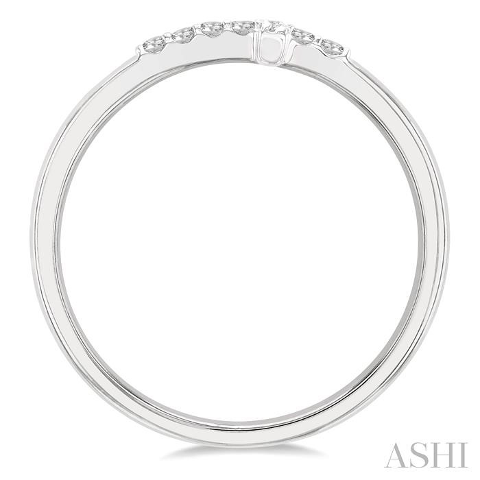 Stackable Sideway Cross Petite Diamond Fashion Ring-3