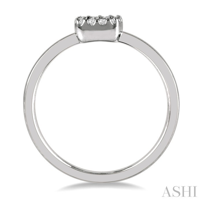 Stackable Cushion Shape Petite Diamond Fashion Ring