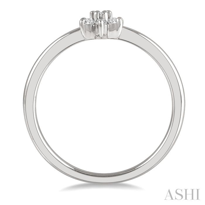 Stackable Flower Petite Diamond Fashion Ring-3