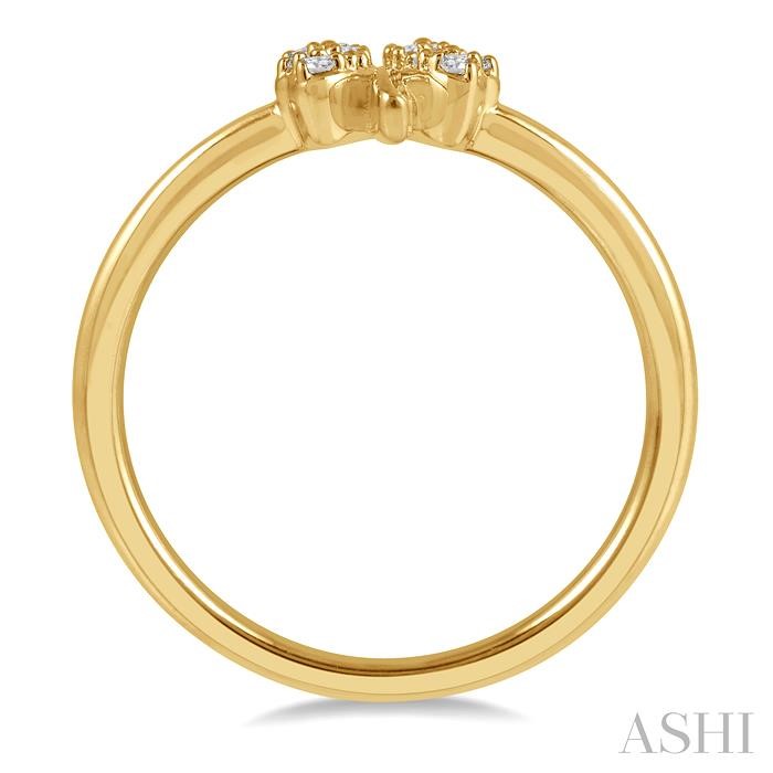 Stackable Clover Petite Diamond Fashion Ring-3