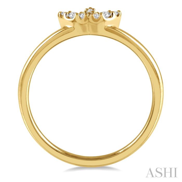 Stackable Leaf Petite Diamond Fashion Ring-3