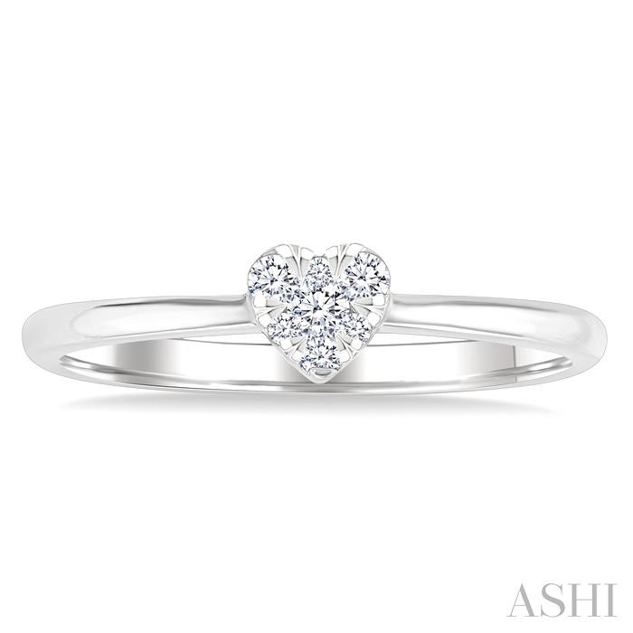 Heart Shape Lovebright Petite Diamond Fashion Ring-2