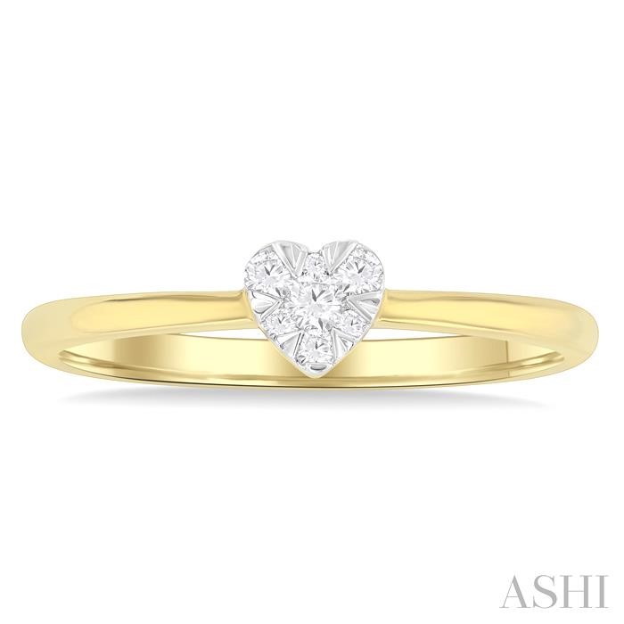 Heart Shape Lovebright Petite Diamond Fashion Ring-2