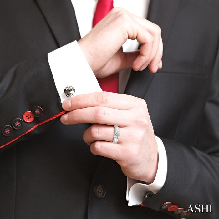 Men's Channel Set Diamond Band-4