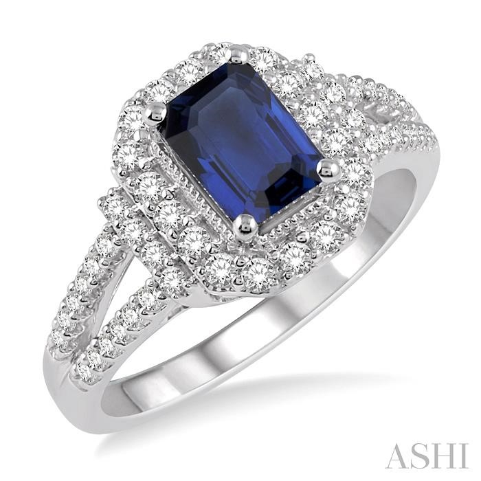 GEMSTONE & DIAMOND RING