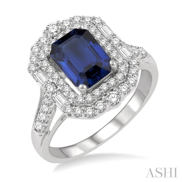 GEMSTONE & DIAMOND RING