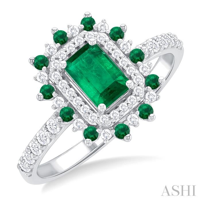GEMSTONE & DIAMOND RING
