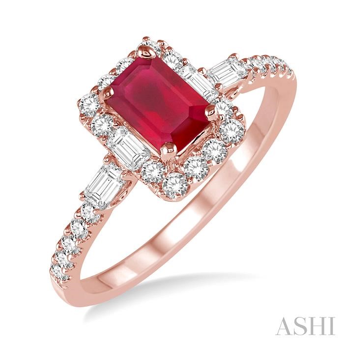 GEMSTONE & DIAMOND RING