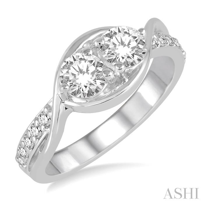 2 STONE DIAMOND RING