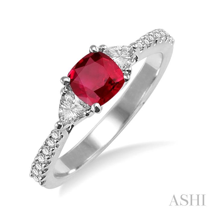 GEMSTONE & DIAMOND RING
