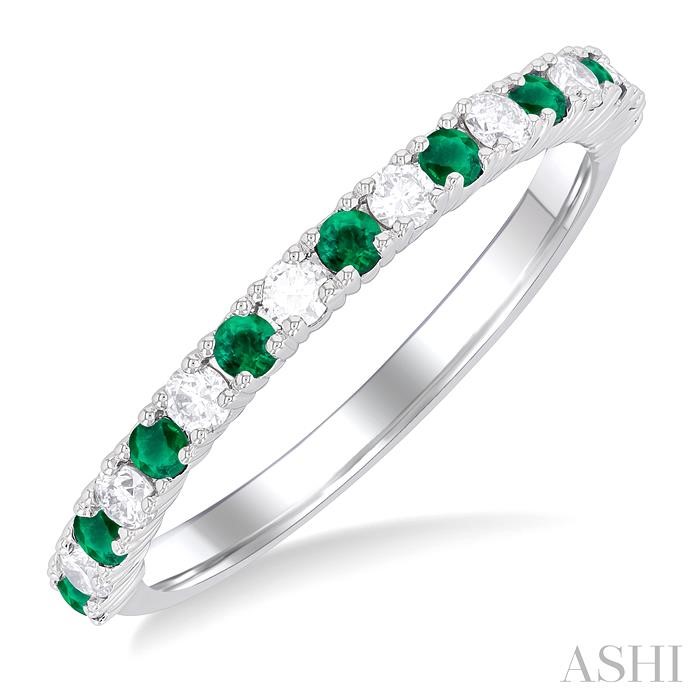 GEMSTONE & PETITE DIAMOND BAND
