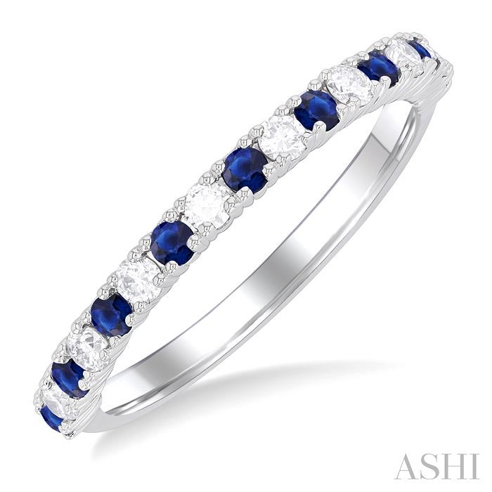 Alternate Gemstone & Diamond Band