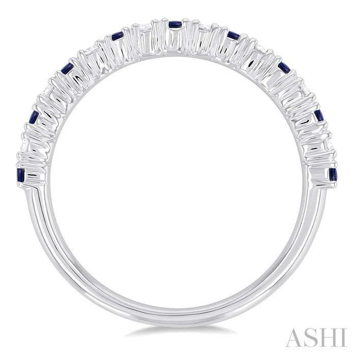 Alternate Gemstone & Diamond Band-3