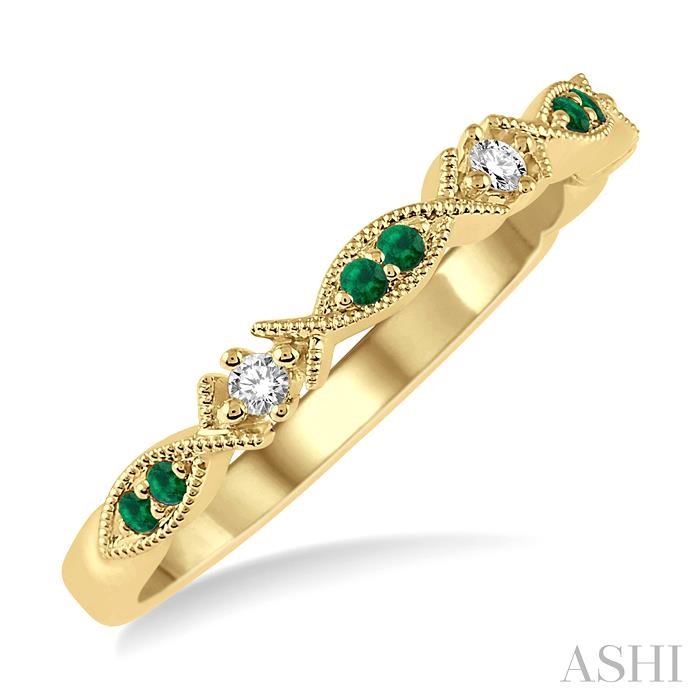 ALTERNATE GEMSTONE & DIAMOND BAND